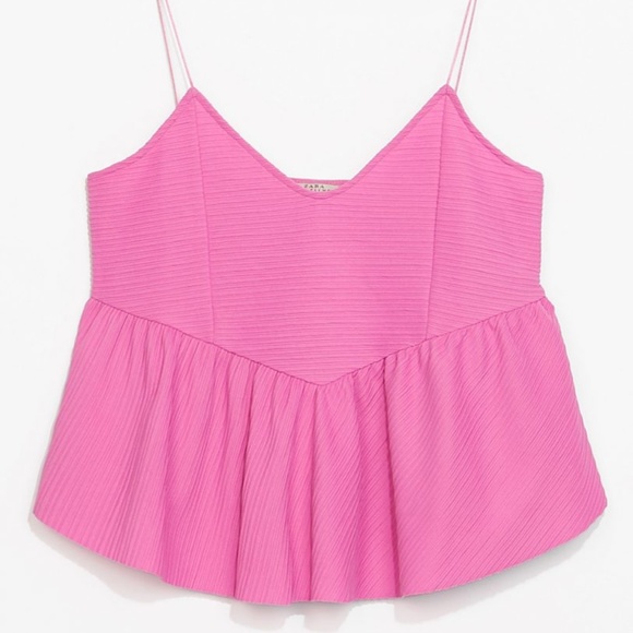 Zara pink strappy top Size S - Picture 1 of 2